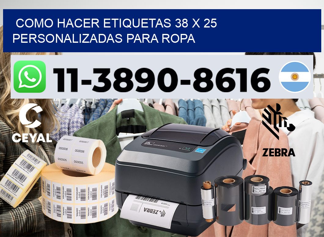 como hacer etiquetas 38 x 25 personalizadas para ropa