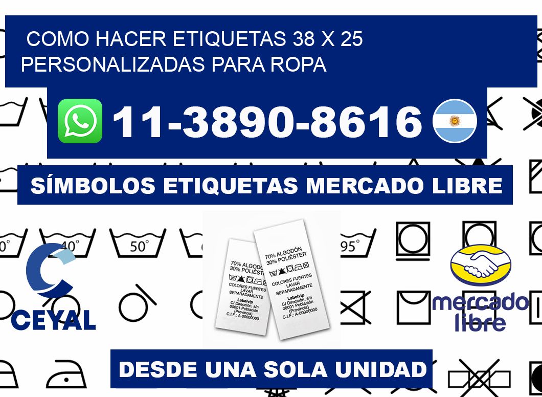 como hacer etiquetas 38 x 25 personalizadas para ropa