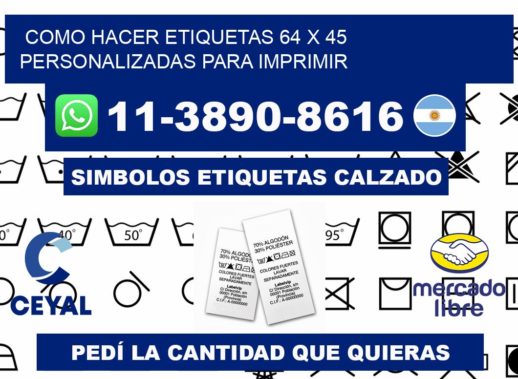 como hacer etiquetas 64 x 45 personalizadas para imprimir