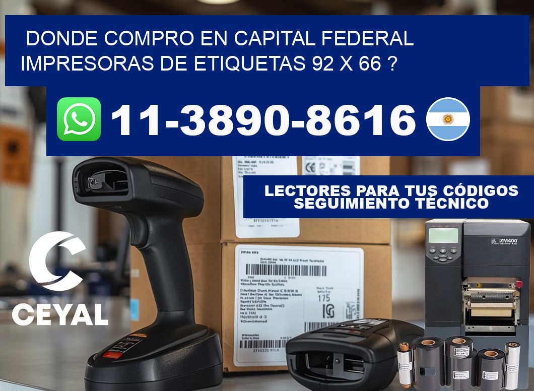 donde compro en capital federal impresoras de etiquetas 92 x 66 ?