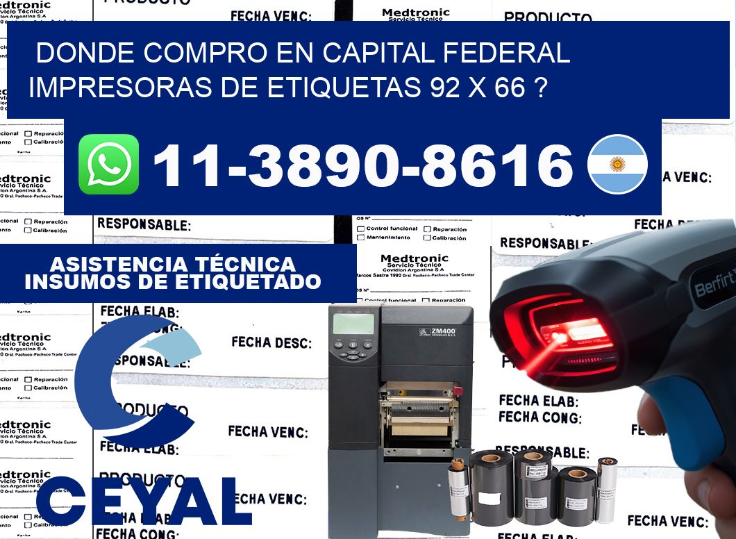 donde compro en capital federal impresoras de etiquetas 92 x 66 ?