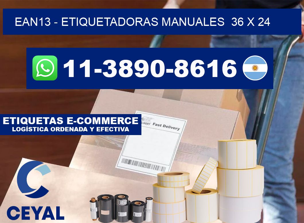 ean13 - Etiquetadoras Manuales  36 x 24