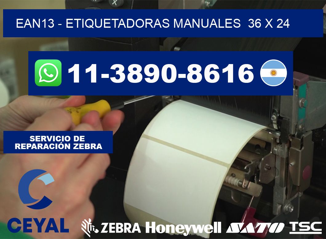 ean13 - Etiquetadoras Manuales  36 x 24