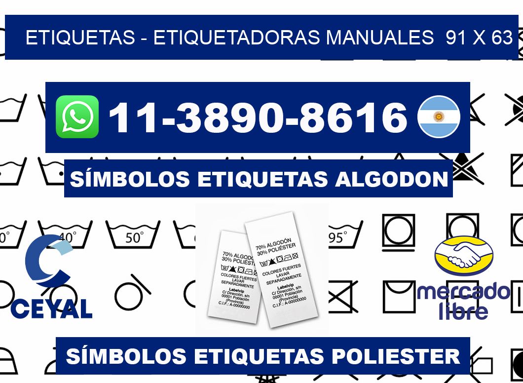 etiquetas - Etiquetadoras Manuales 91 x 63