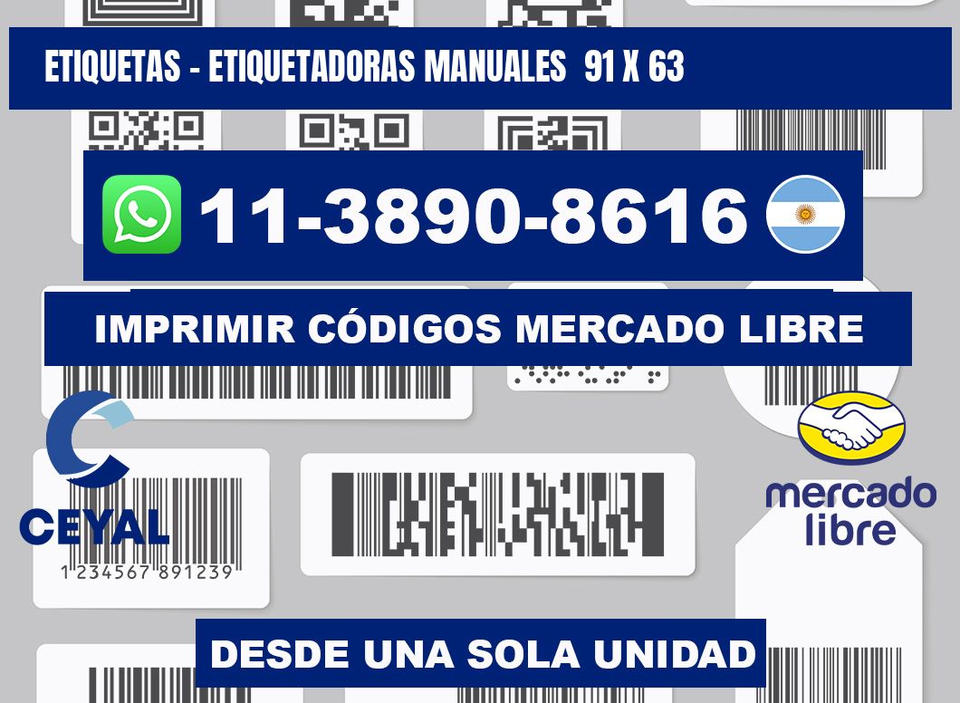 etiquetas - Etiquetadoras Manuales 91 x 63