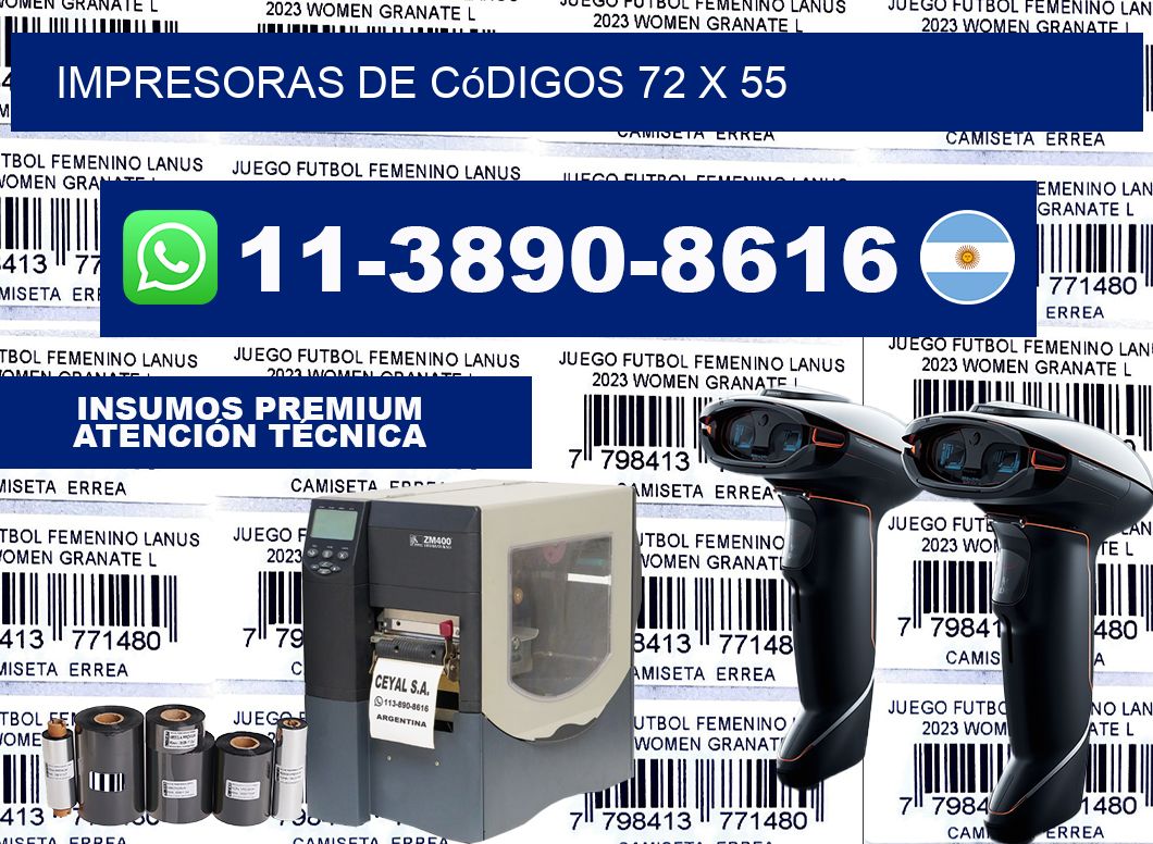 impresoras de códigos 72 x 55