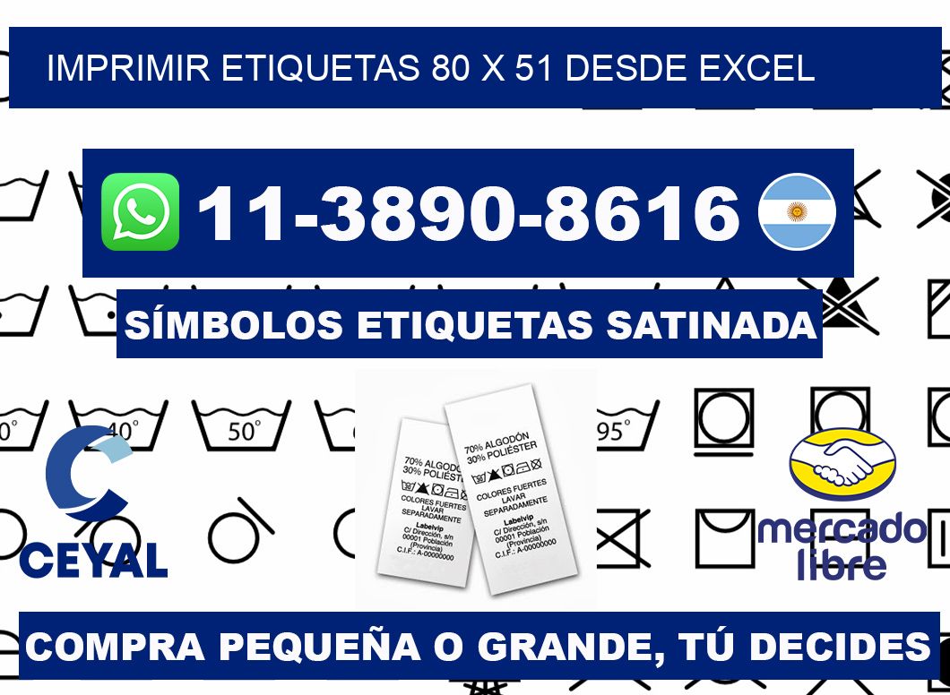 imprimir etiquetas 80 x 51 desde excel