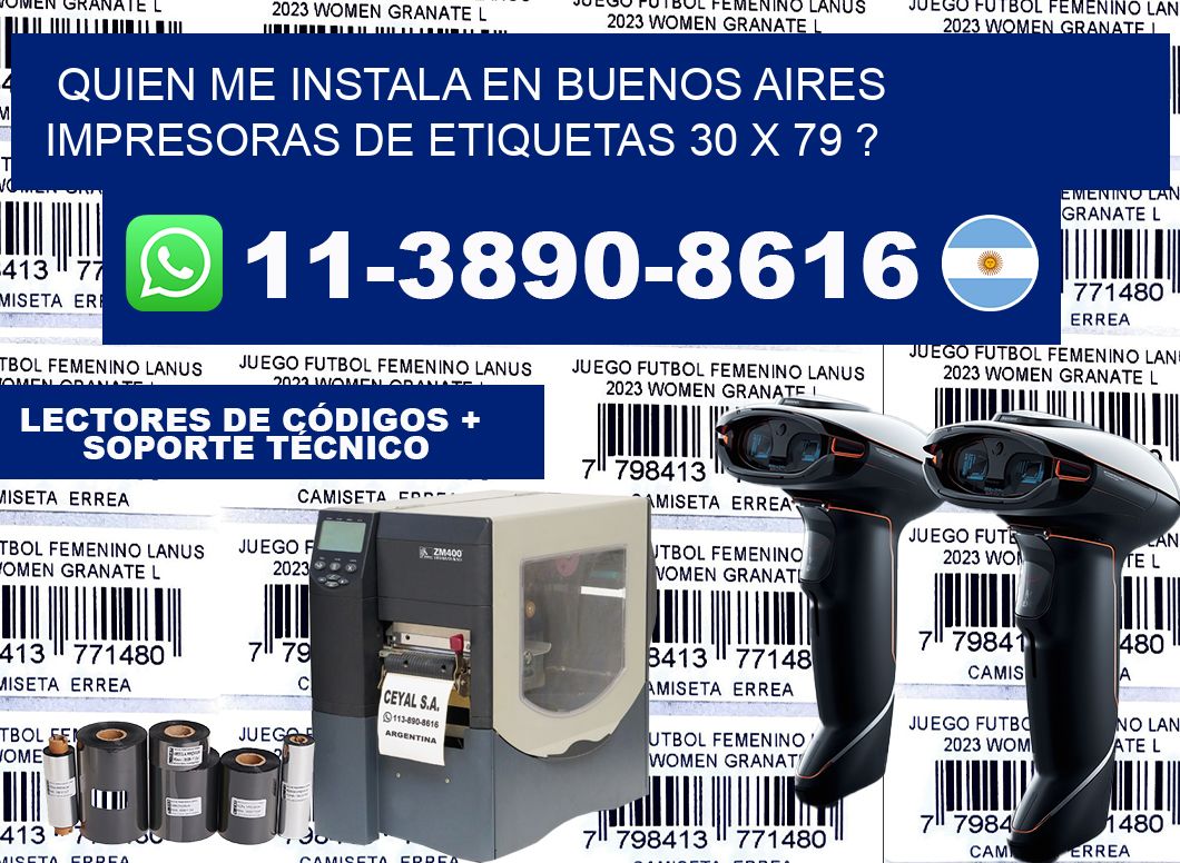 quien me instala en buenos aires impresoras de etiquetas 30 x 79 ?