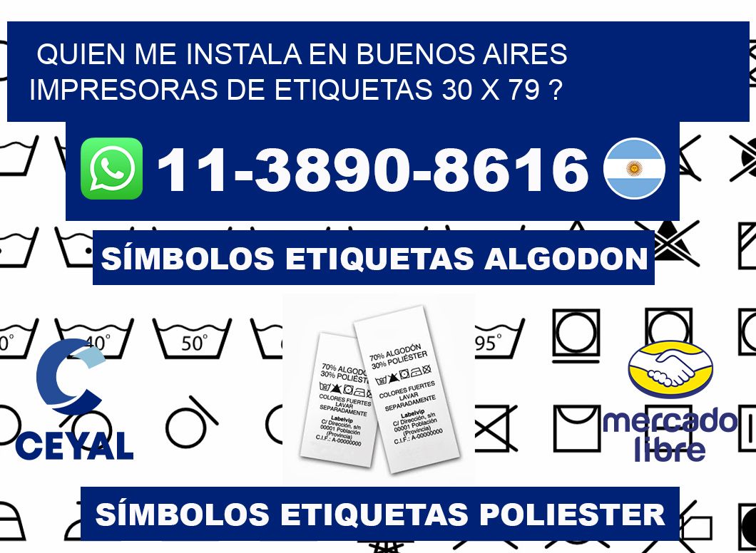 quien me instala en buenos aires impresoras de etiquetas 30 x 79 ?