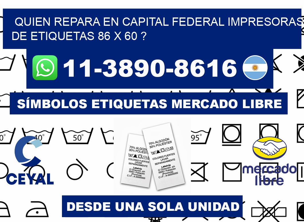 quien repara en capital federal impresoras de etiquetas 86 x 60 ?