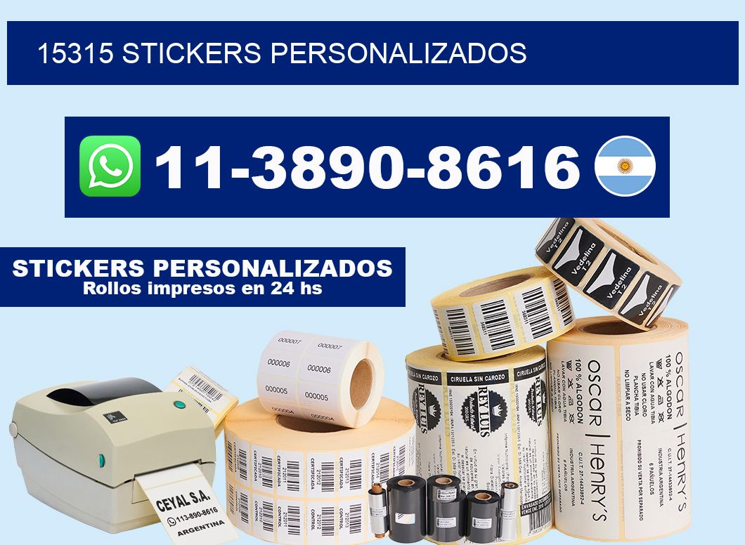 15315 stickers personalizados