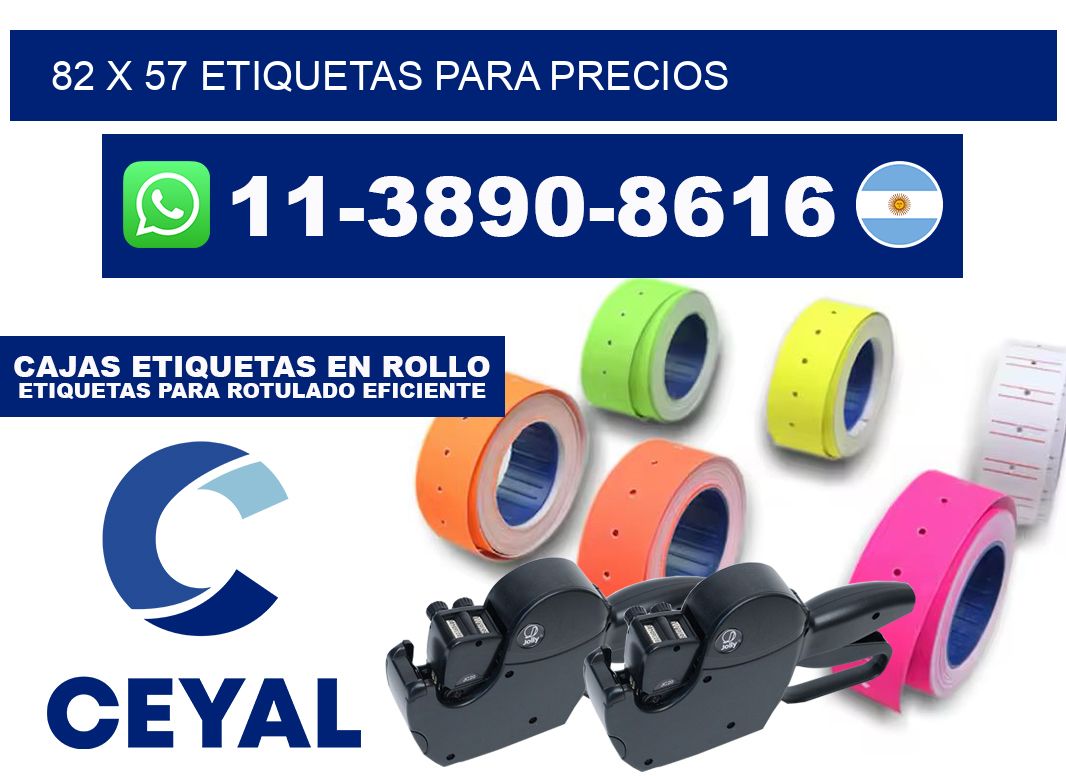 82 x 57 etiquetas para precios