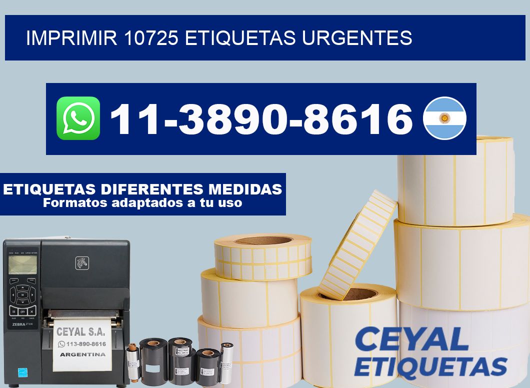 IMPRIMIR 10725 ETIQUETAS URGENTES