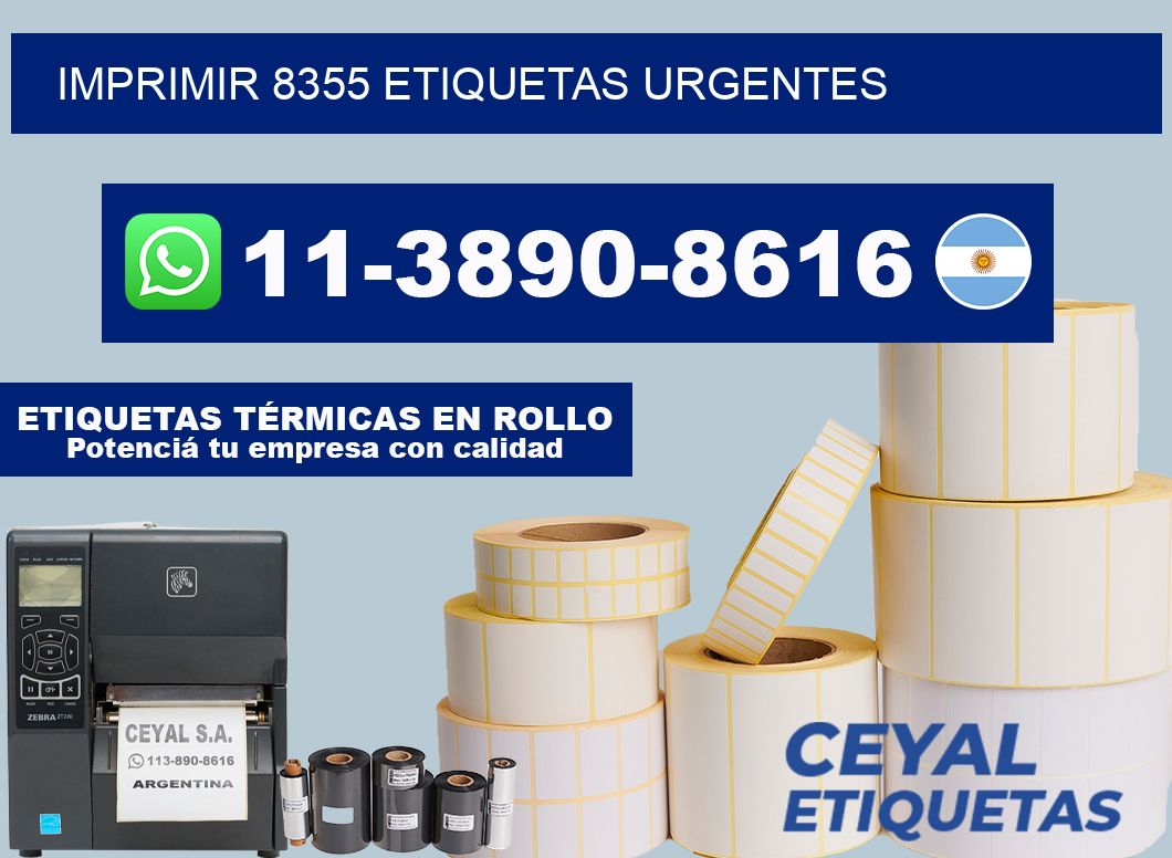 IMPRIMIR 8355 ETIQUETAS URGENTES