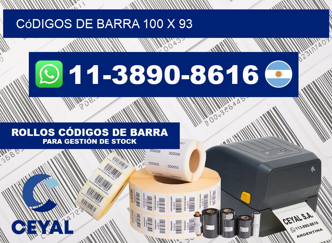 códigos de barra 100 x 93
