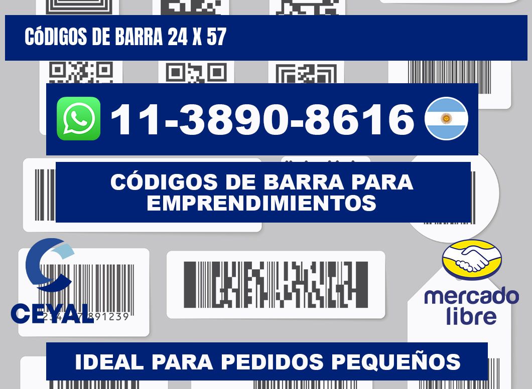 códigos de barra 24 x 57