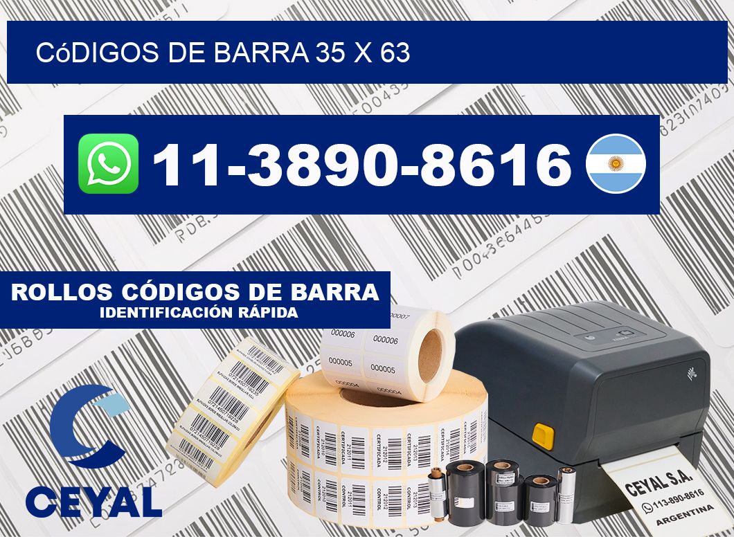 códigos de barra 35 x 63