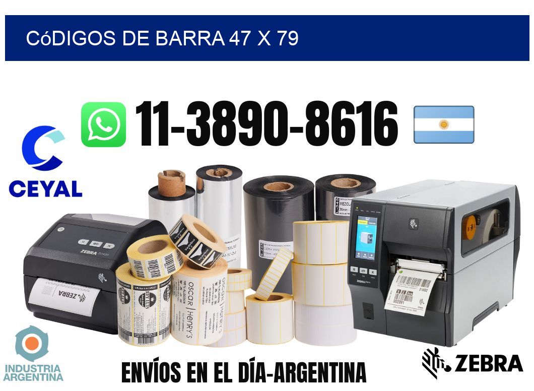códigos de barra 47 x 79