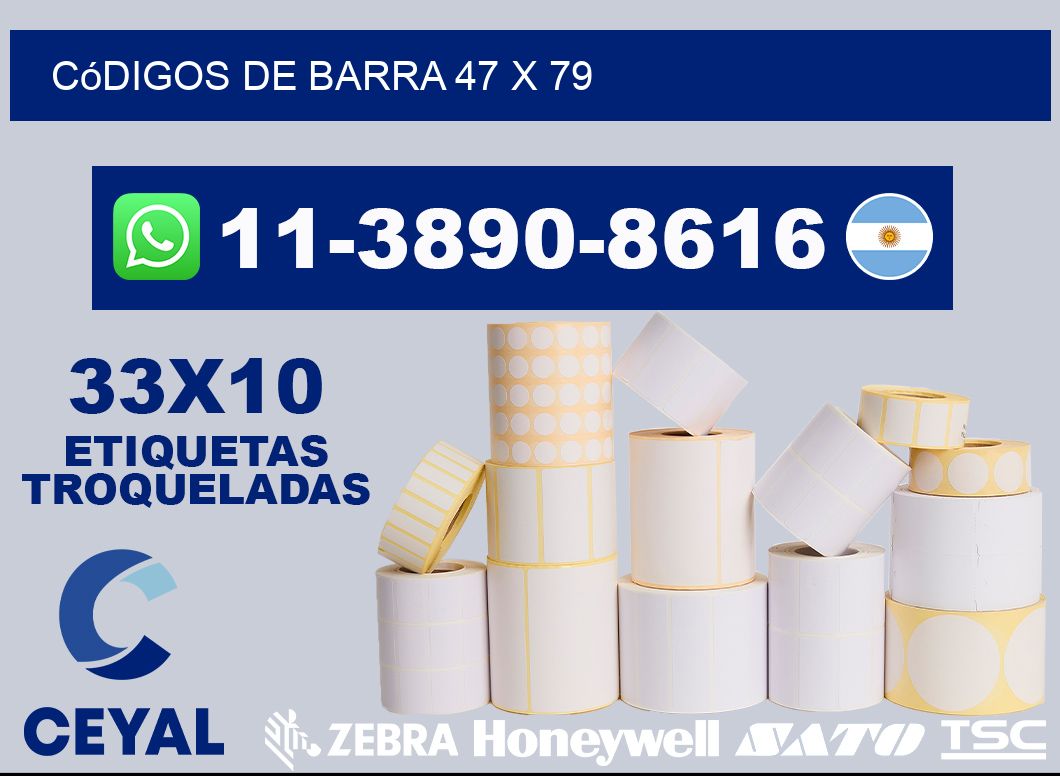 códigos de barra 47 x 79