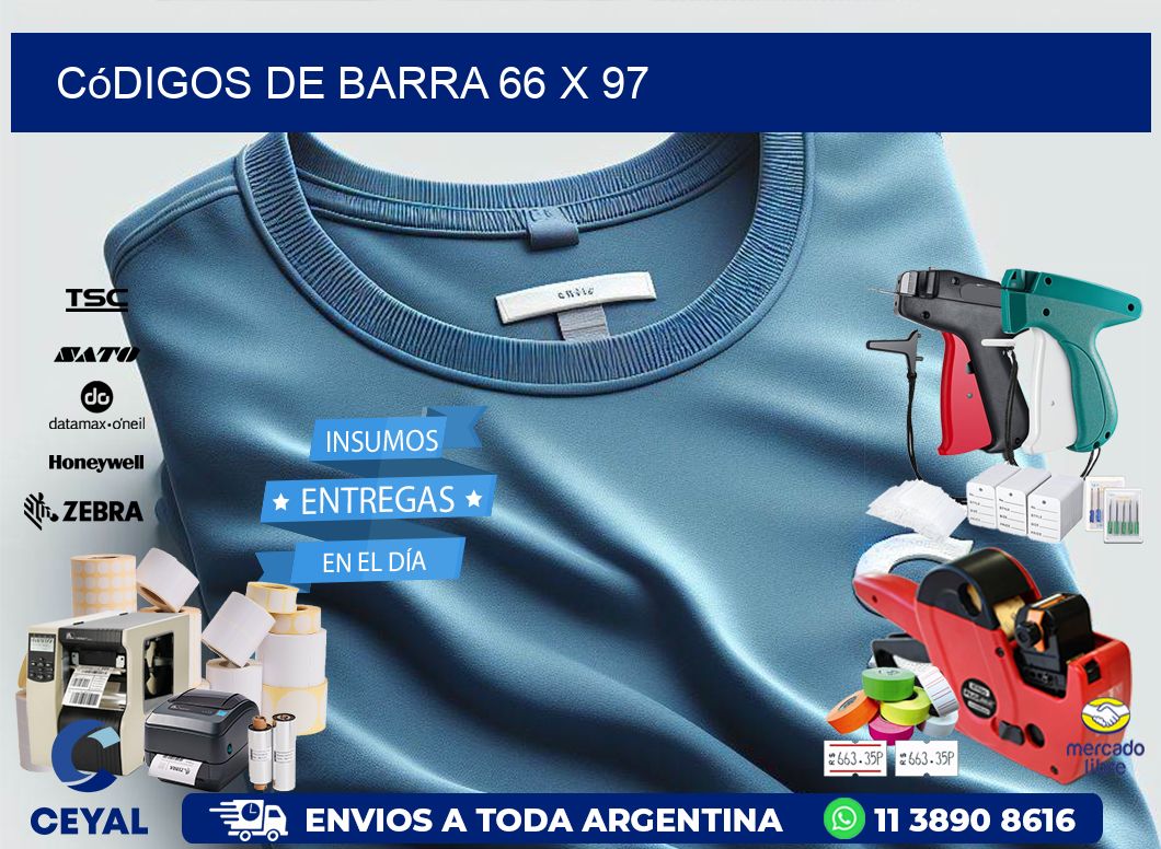 códigos de barra 66 x 97