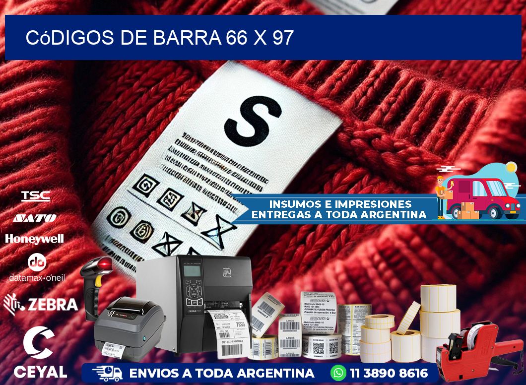 códigos de barra 66 x 97