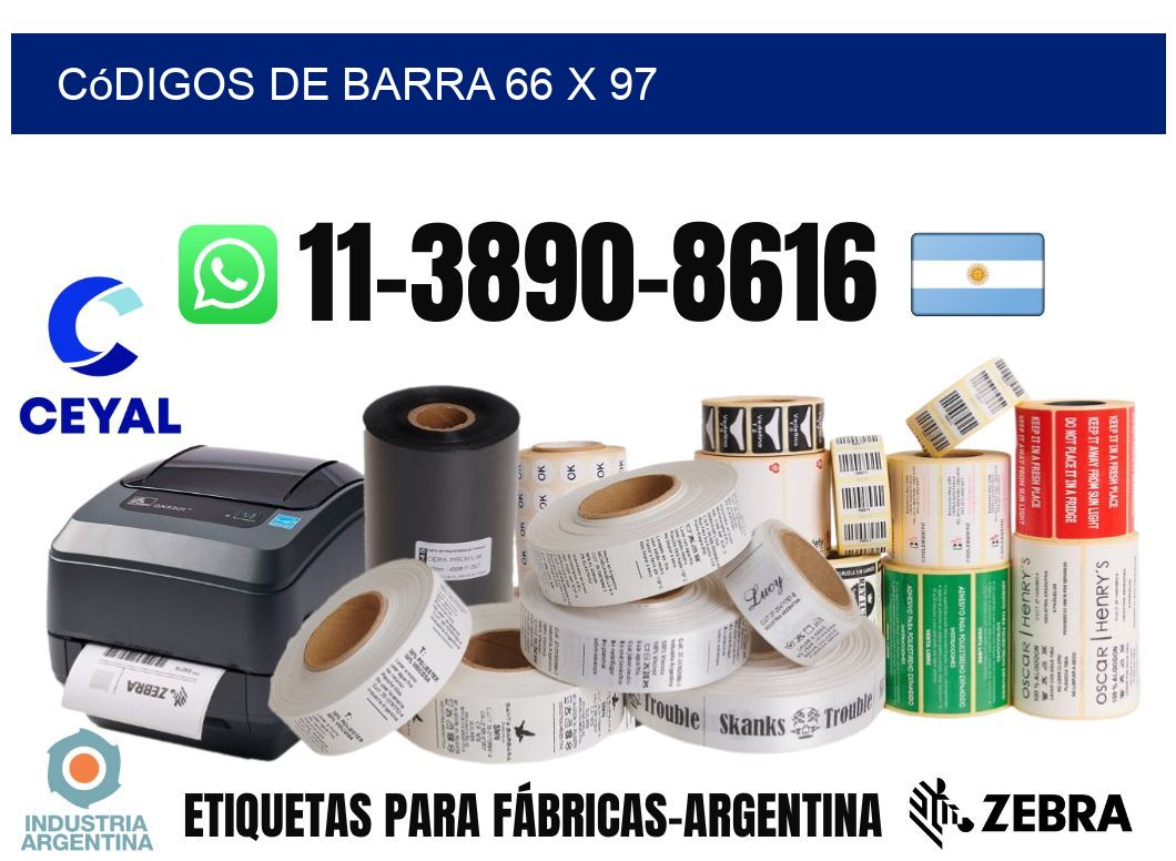 códigos de barra 66 x 97