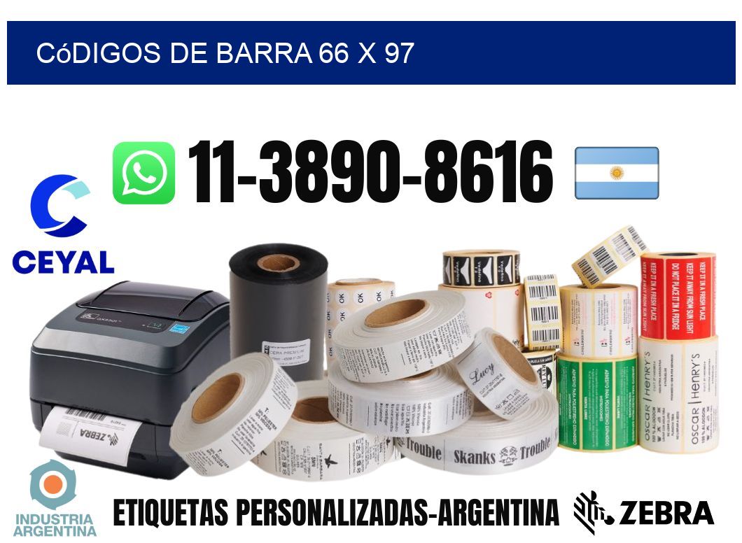 códigos de barra 66 x 97