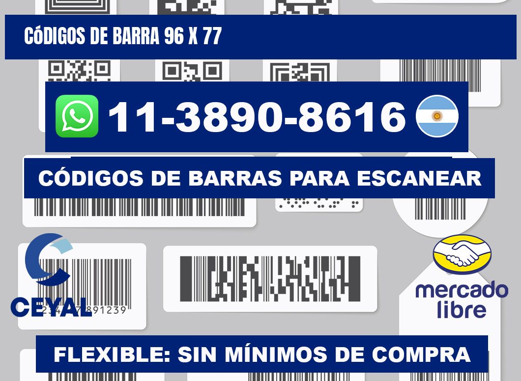 códigos de barra 96 x 77