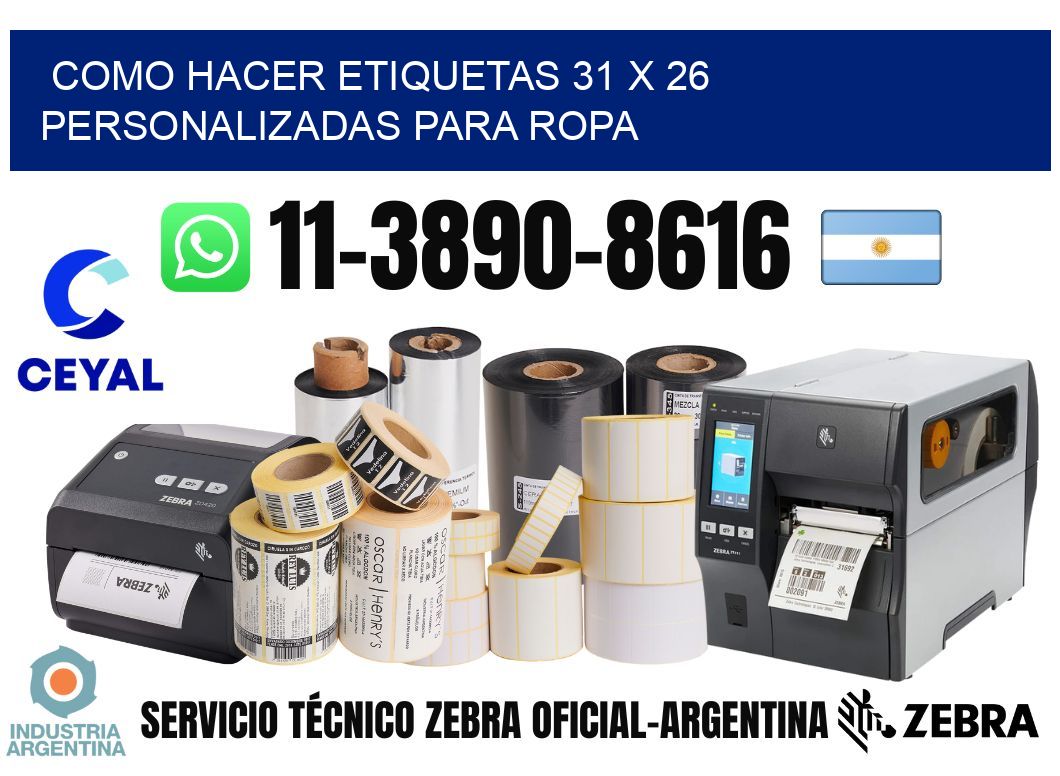 como hacer etiquetas 31 x 26 personalizadas para ropa