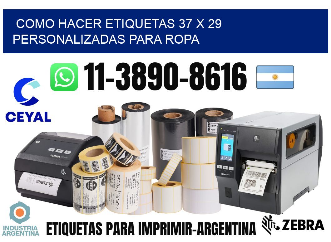 como hacer etiquetas 37 x 29 personalizadas para ropa