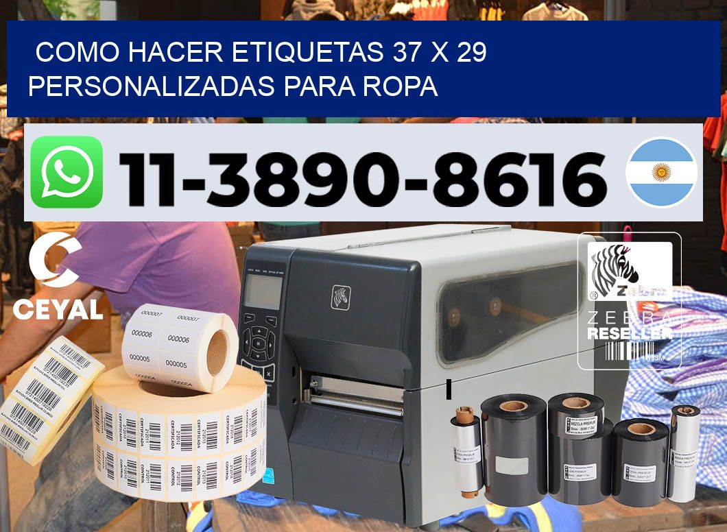 como hacer etiquetas 37 x 29 personalizadas para ropa