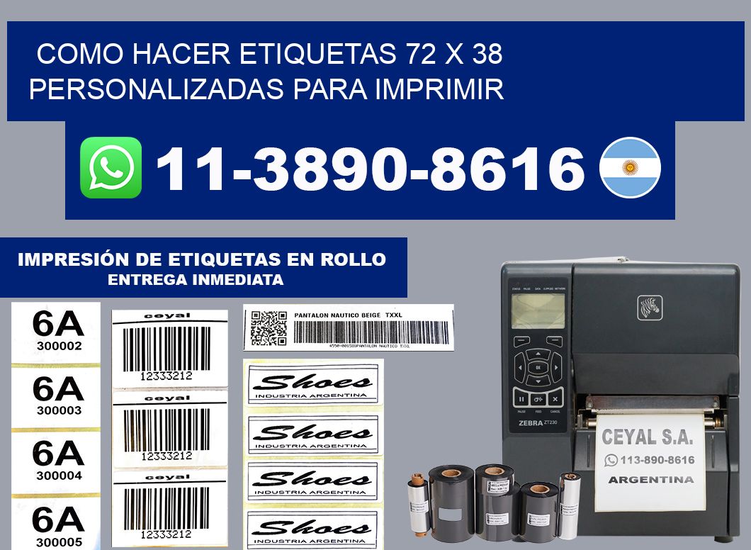 como hacer etiquetas 72 x 38 personalizadas para imprimir