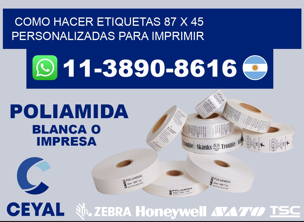 como hacer etiquetas 87 x 45 personalizadas para imprimir