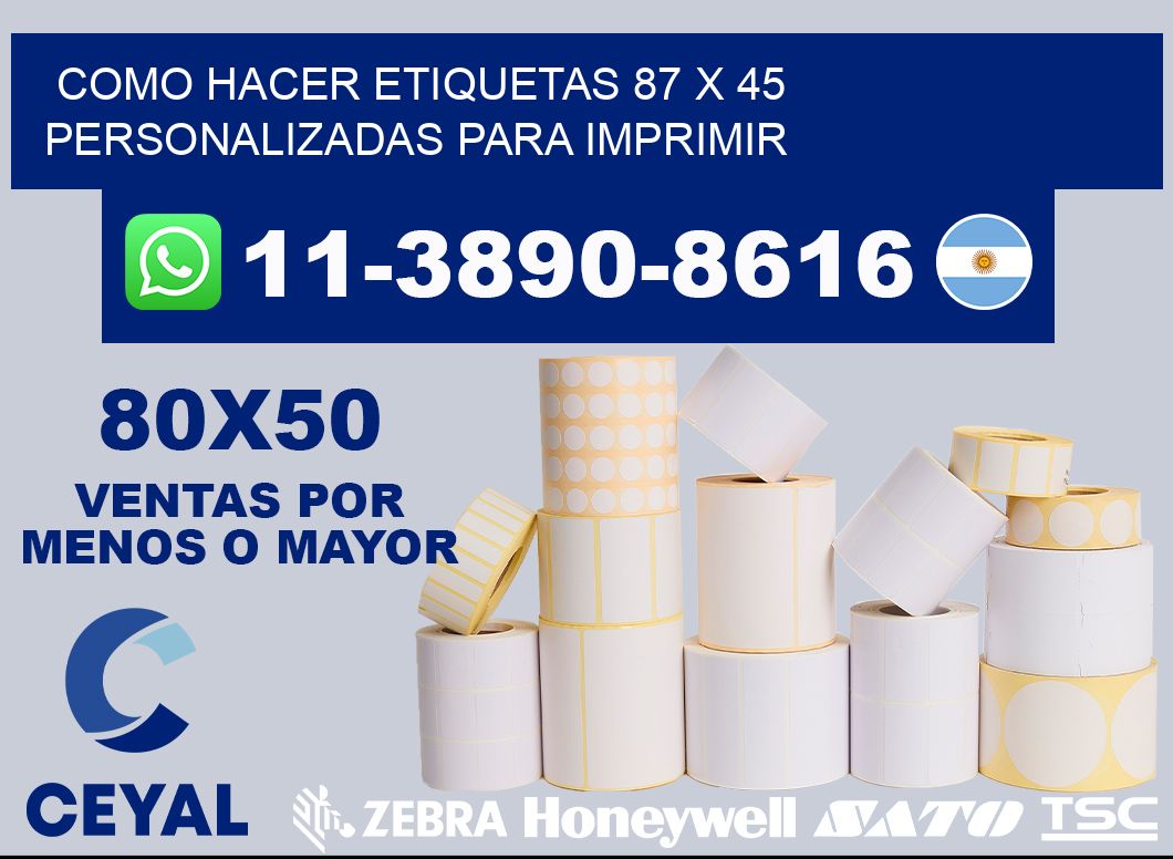como hacer etiquetas 87 x 45 personalizadas para imprimir