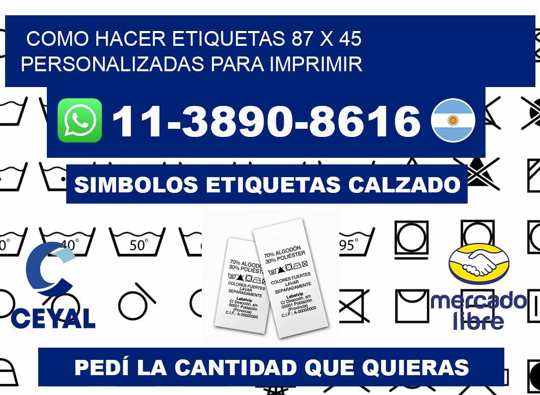 como hacer etiquetas 87 x 45 personalizadas para imprimir