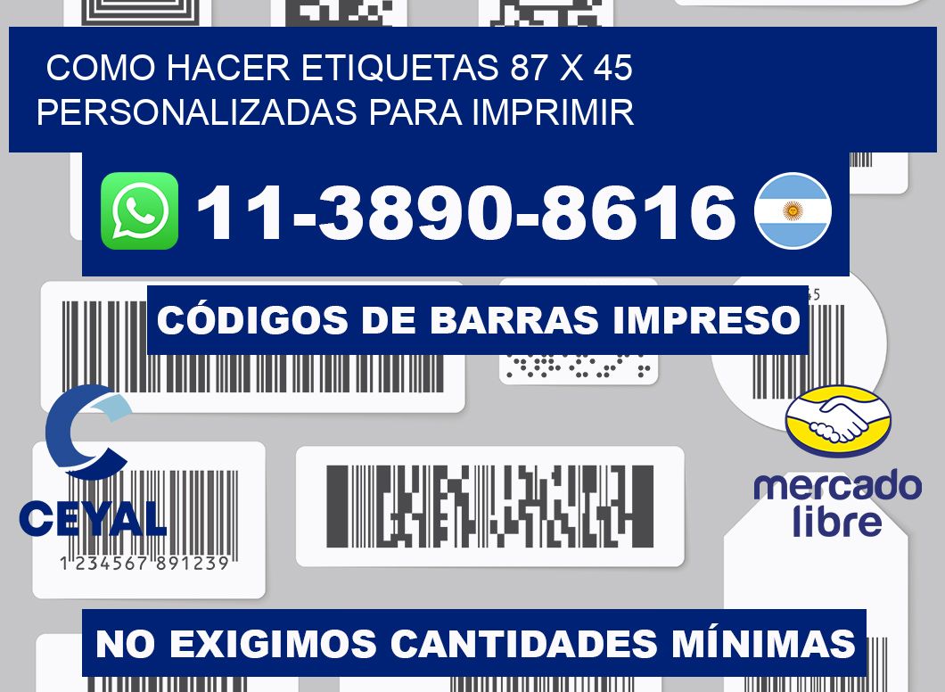 como hacer etiquetas 87 x 45 personalizadas para imprimir