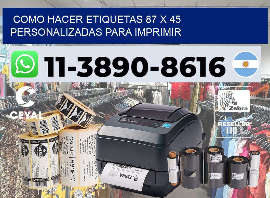 como hacer etiquetas 87 x 45 personalizadas para imprimir