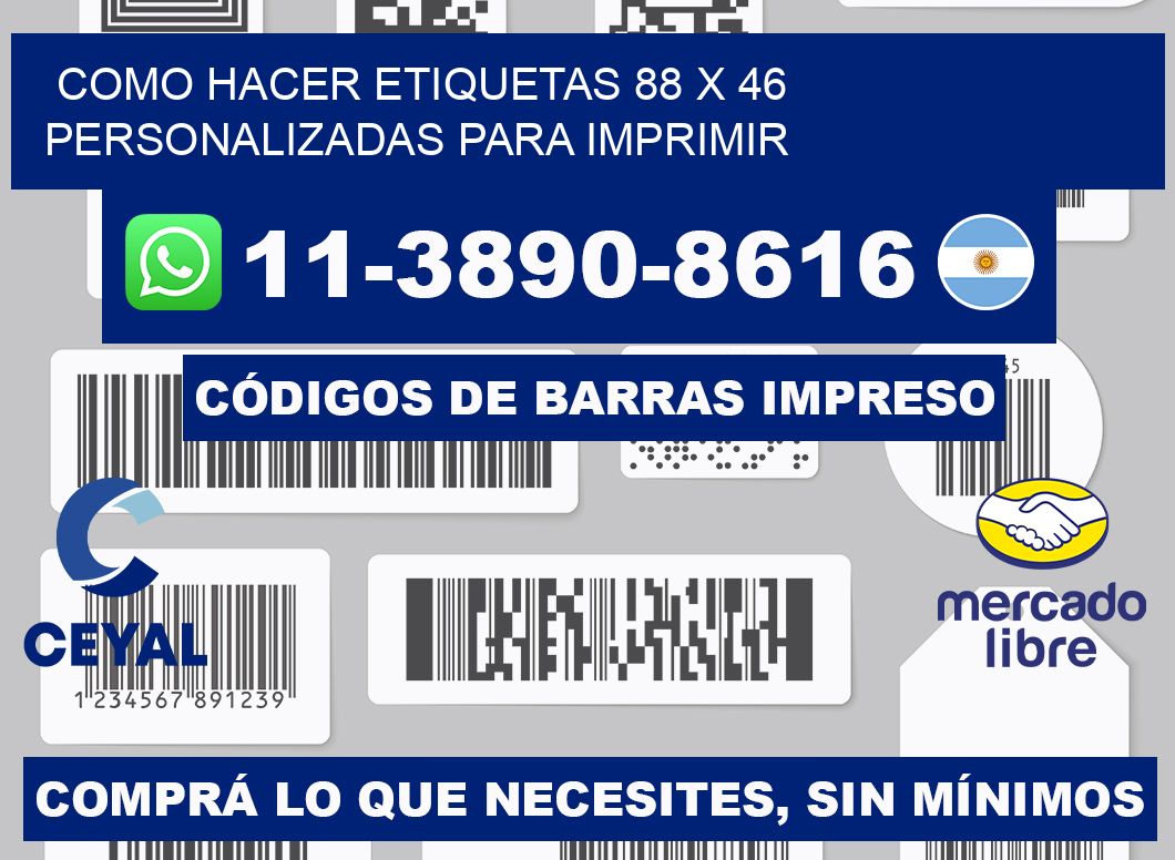 como hacer etiquetas 88 x 46 personalizadas para imprimir