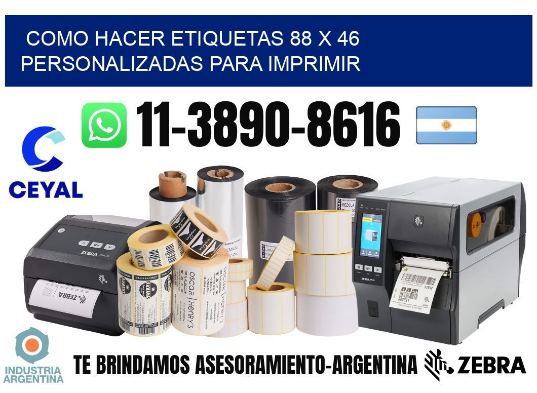 como hacer etiquetas 88 x 46 personalizadas para imprimir