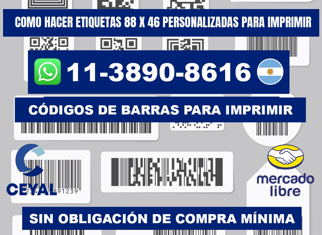 como hacer etiquetas 88 x 46 personalizadas para imprimir