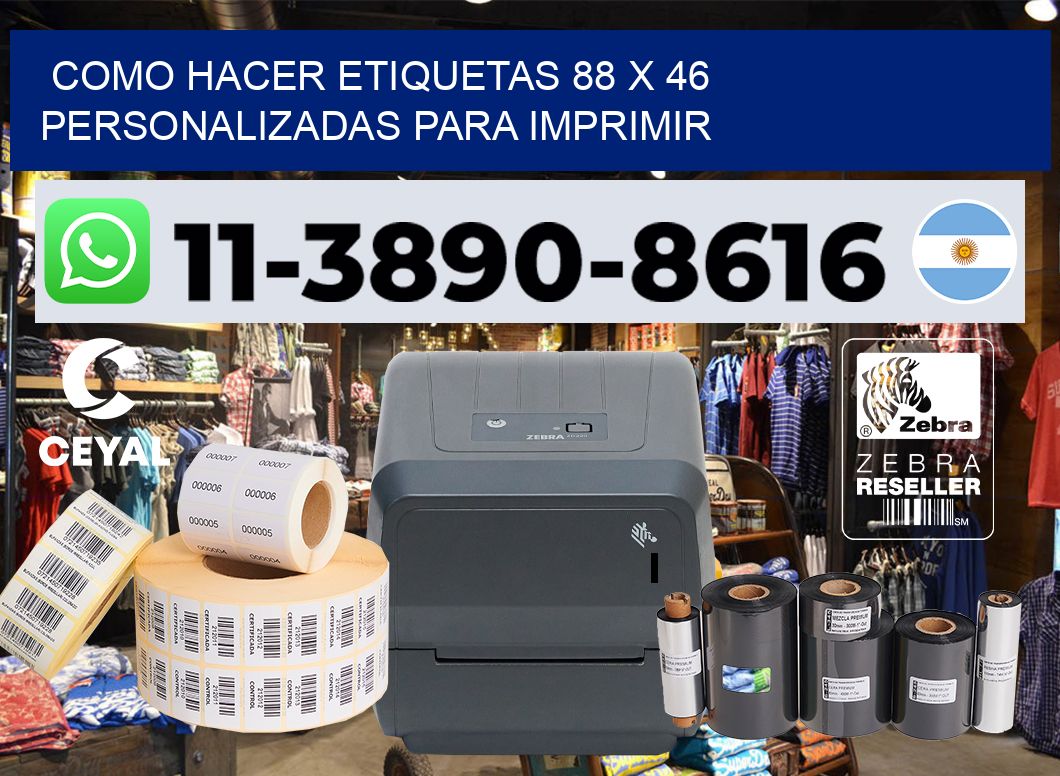 como hacer etiquetas 88 x 46 personalizadas para imprimir