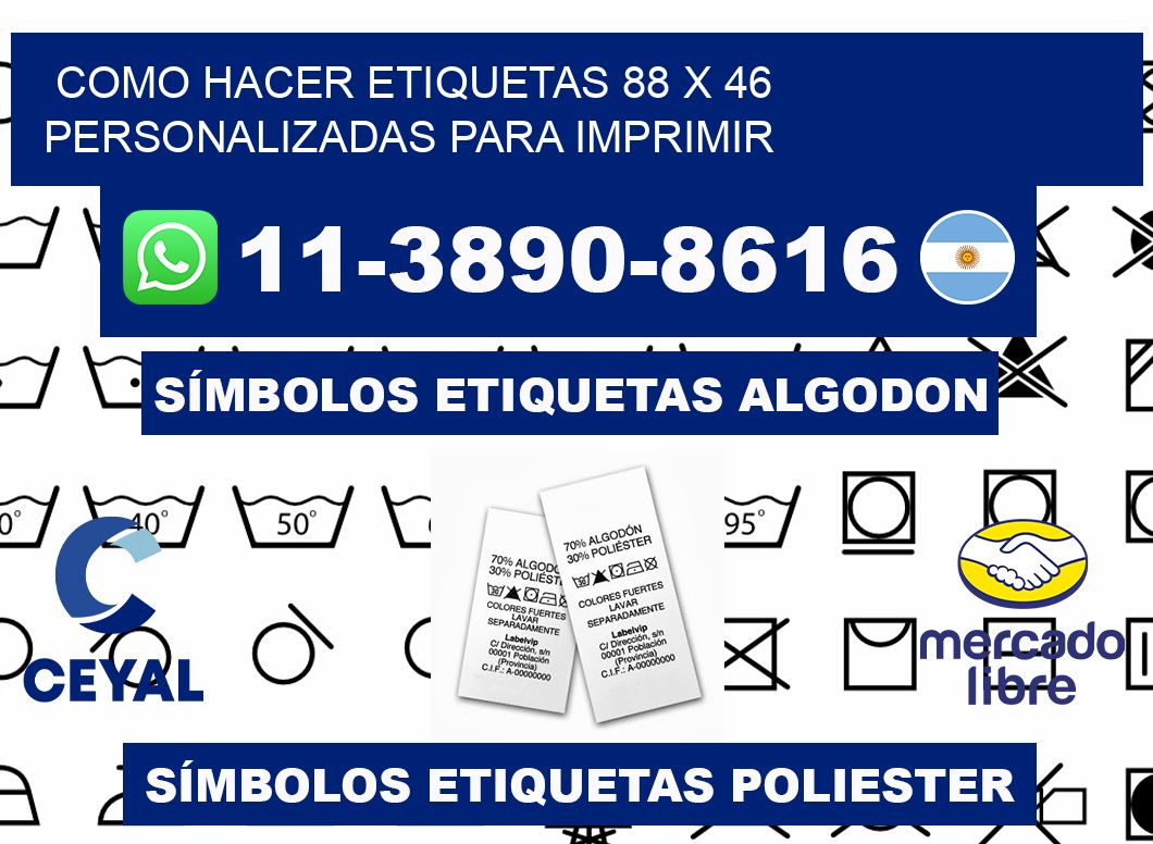 como hacer etiquetas 88 x 46 personalizadas para imprimir