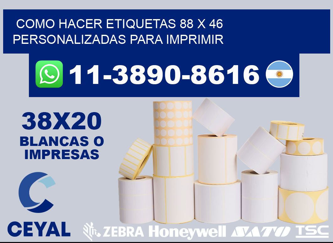 como hacer etiquetas 88 x 46 personalizadas para imprimir