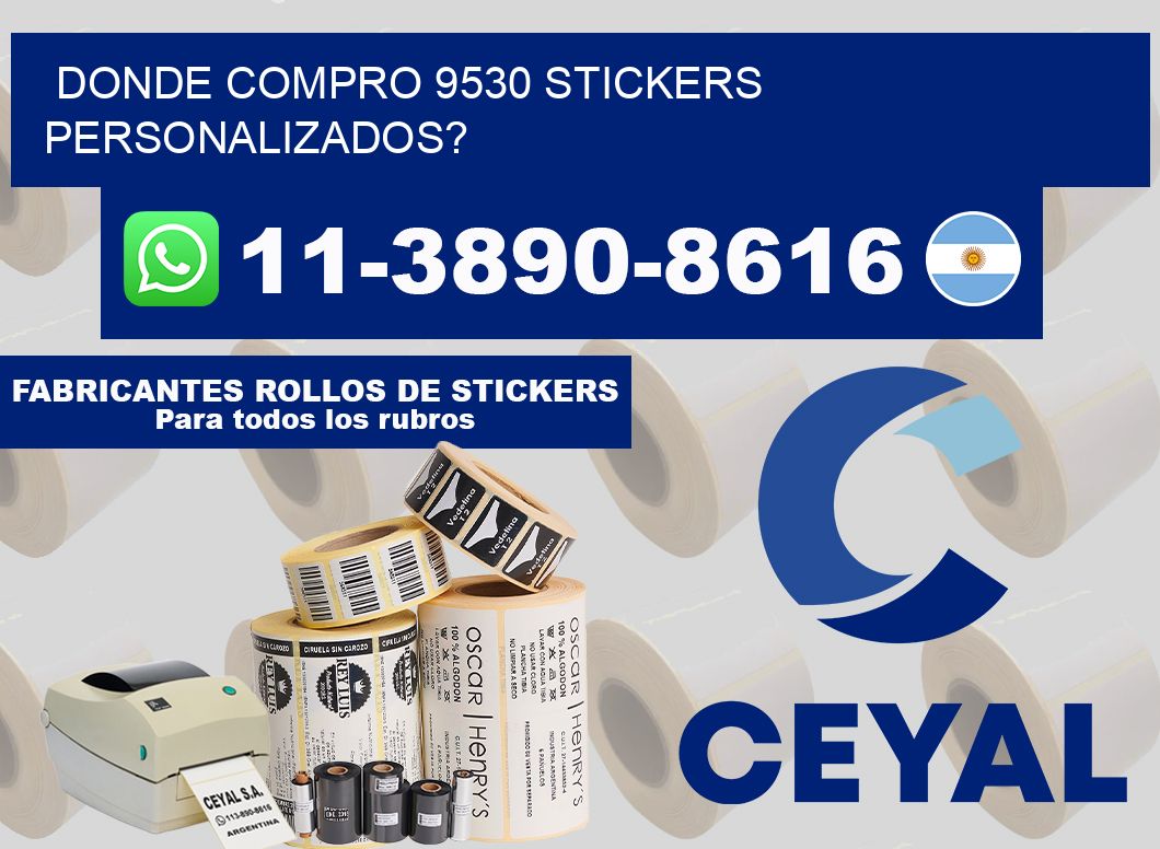 donde compro 9530 stickers personalizados?