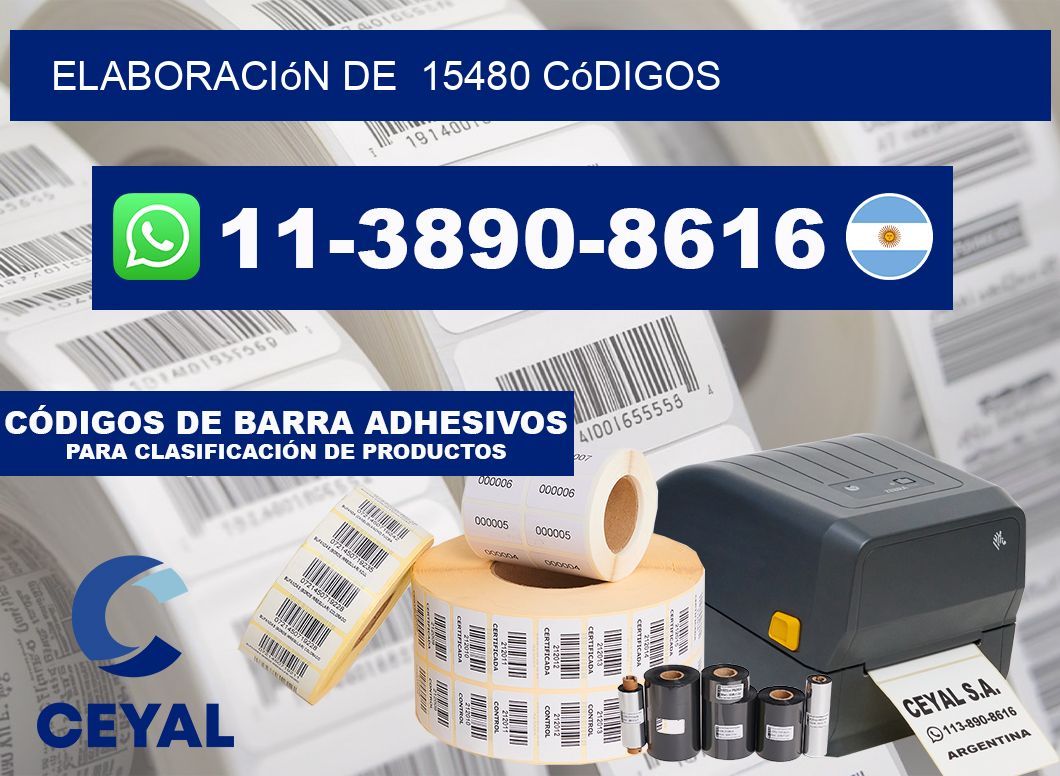 elaboración de 15480 códigos