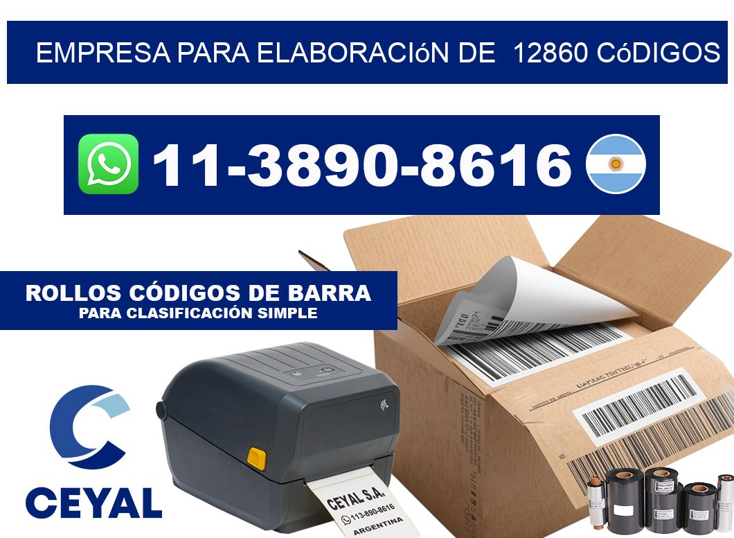 empresa para elaboración de  12860 códigos