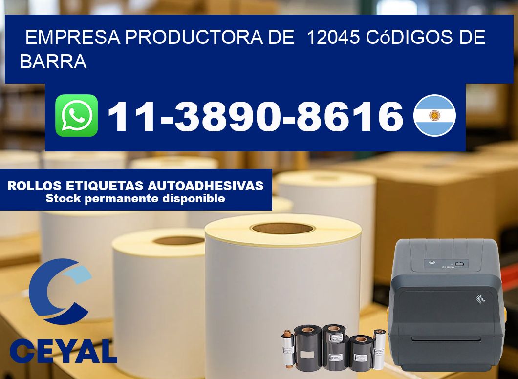 empresa productora de  12045 códigos de barra