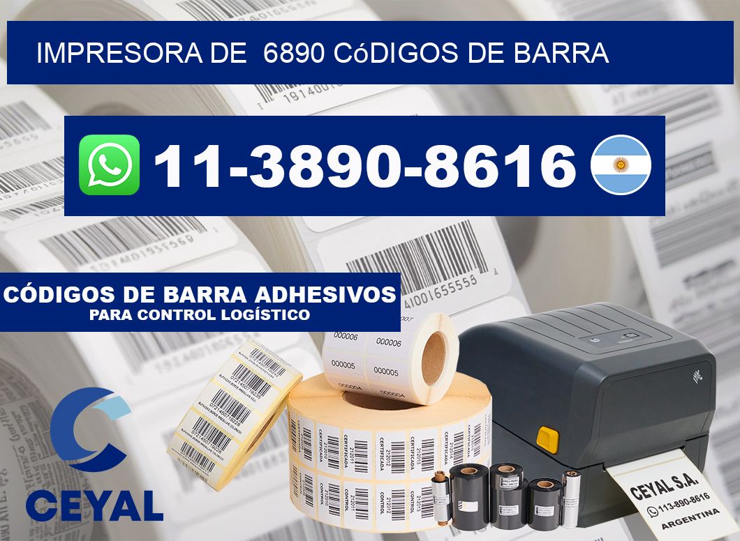 impresora de 6890 códigos de barra