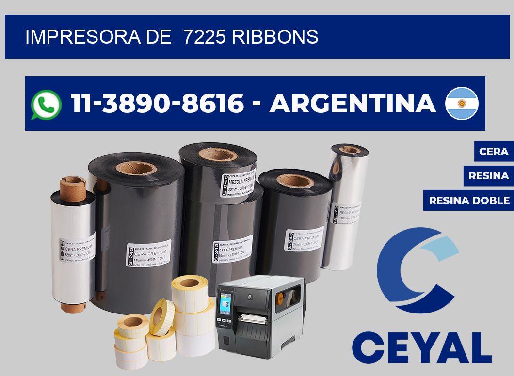 impresora de 7225 ribbons