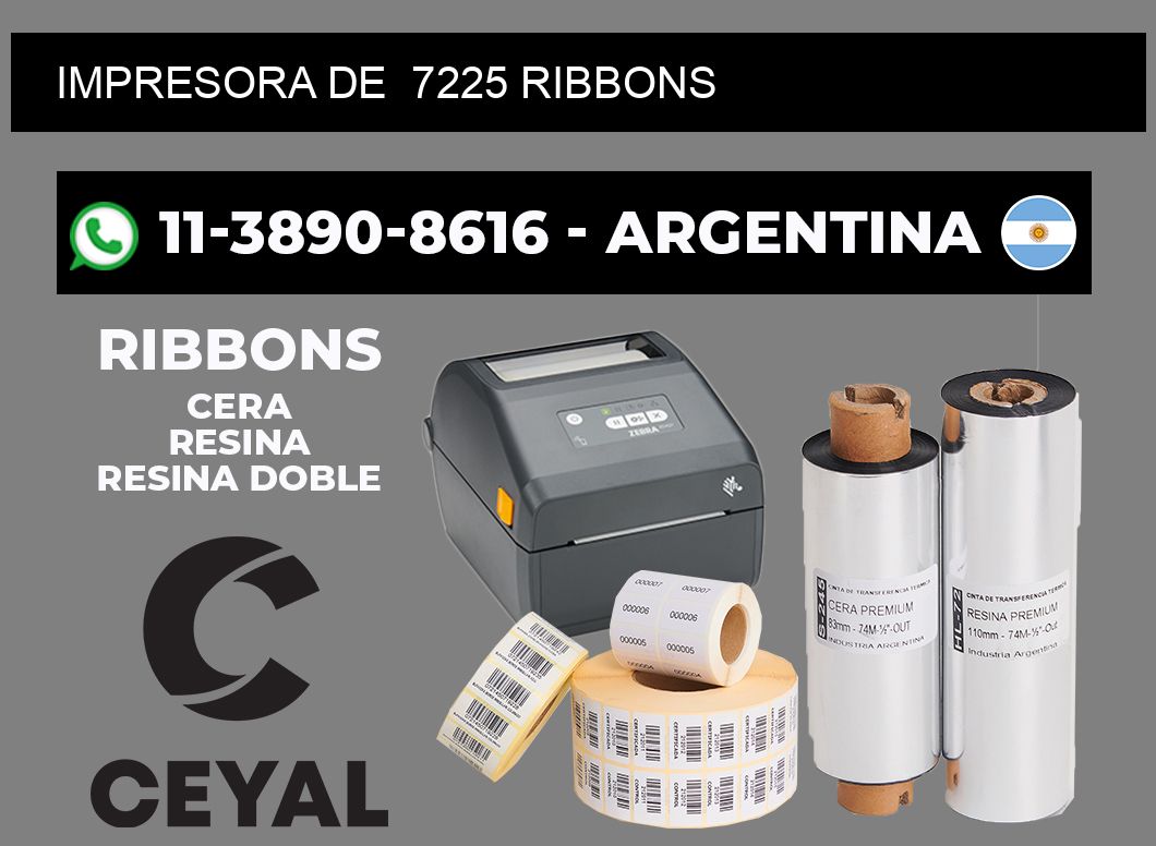 impresora de 7225 ribbons